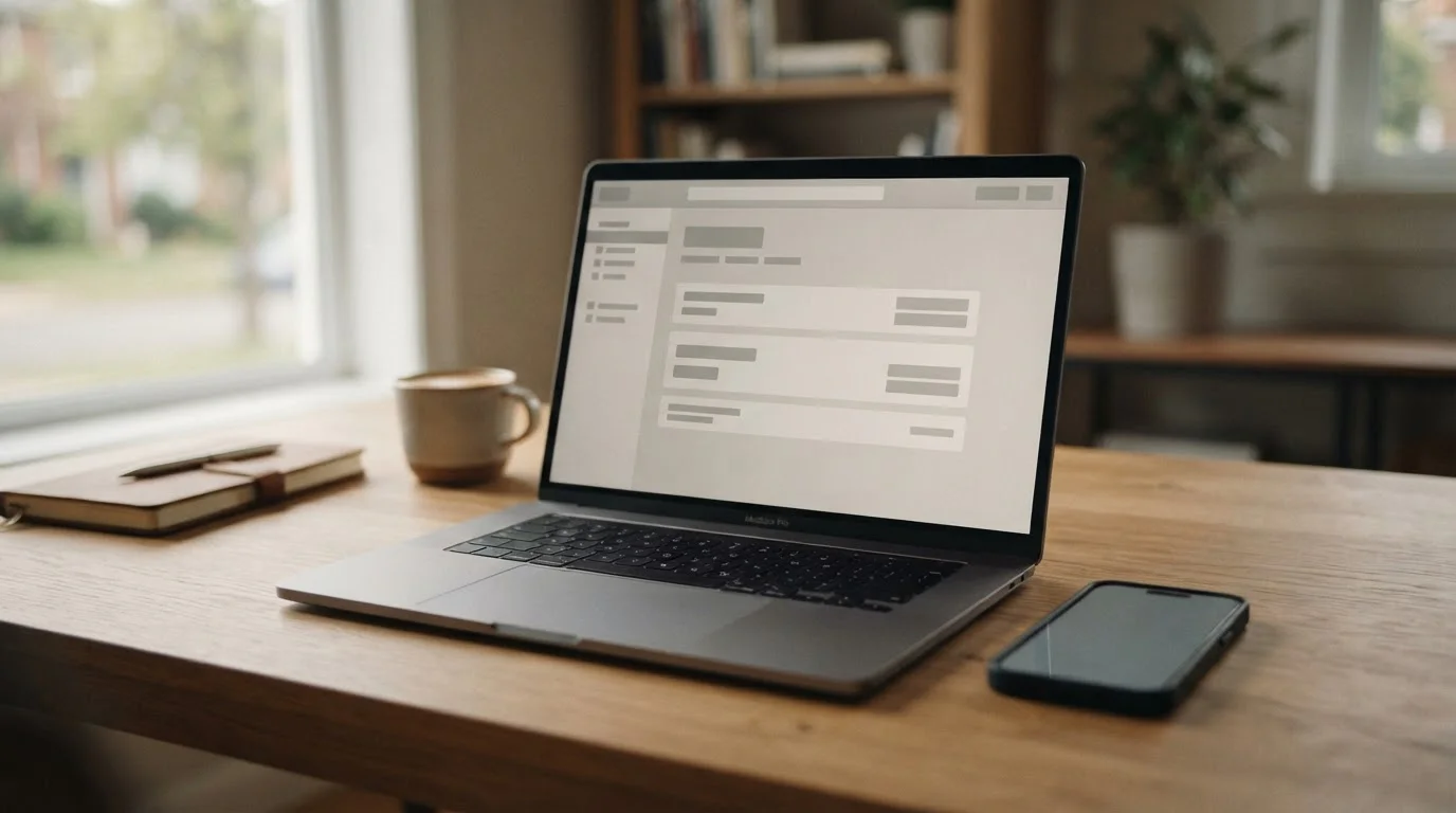 Laptop zeigt Banküberweisung-Interface für Online-Wetten