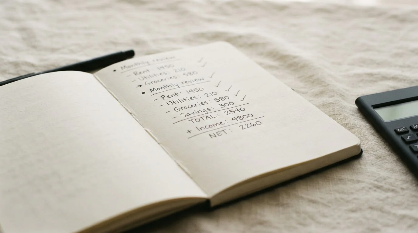 Notizblock mit handschriftlicher Rechnung zu Bonusbedingungen und Wettsteuer