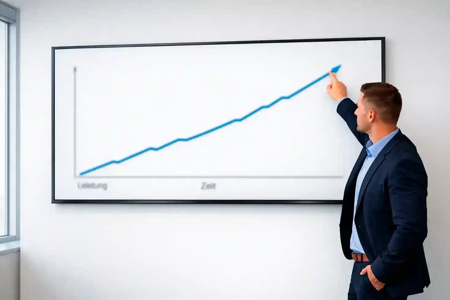 Leistungsdaten-Diagramm mit Formkurve eines Fußballteams